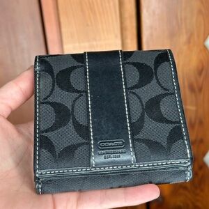 Coach Signature Black Wallet - Unisex